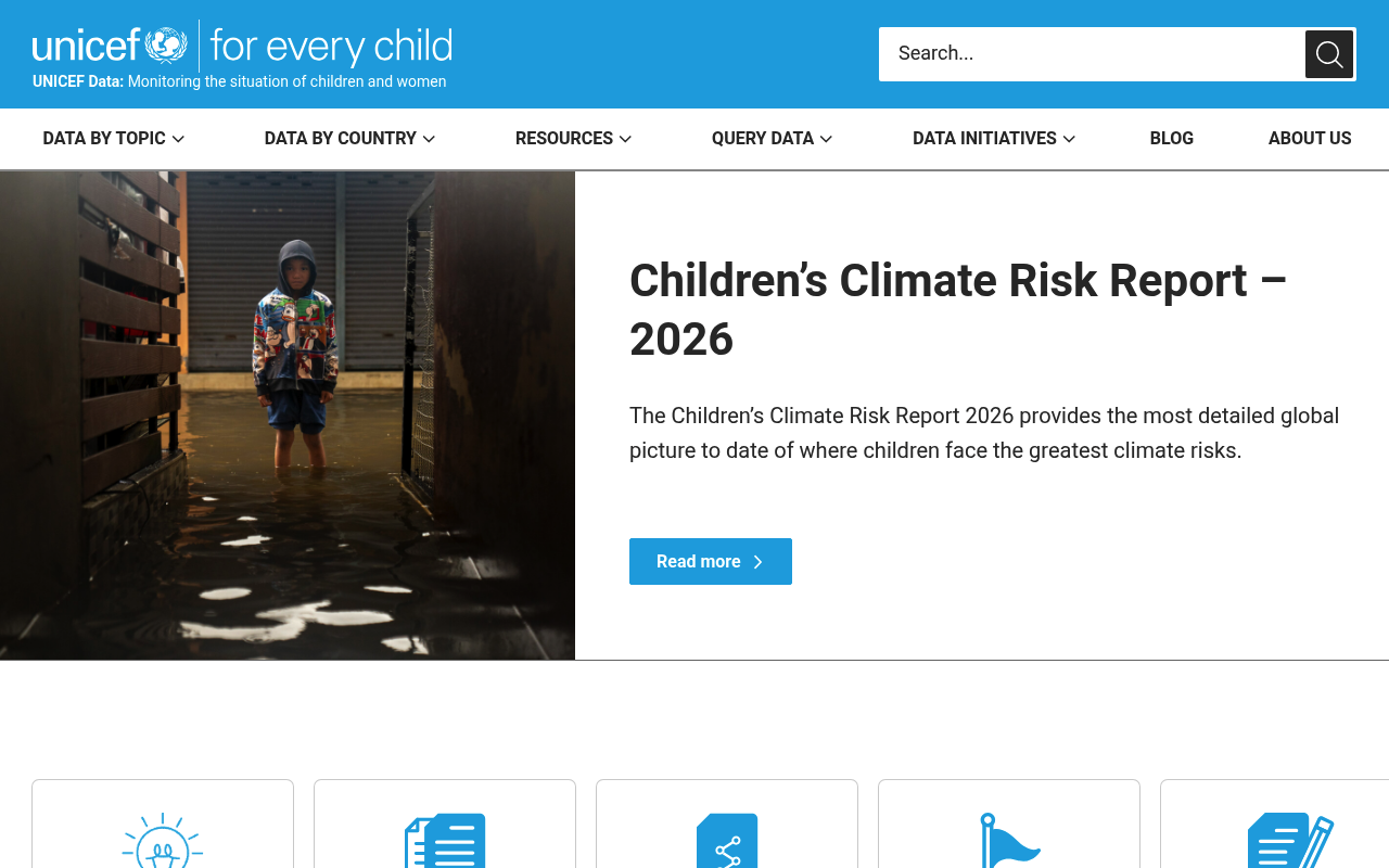 UNICEF Data screenshot