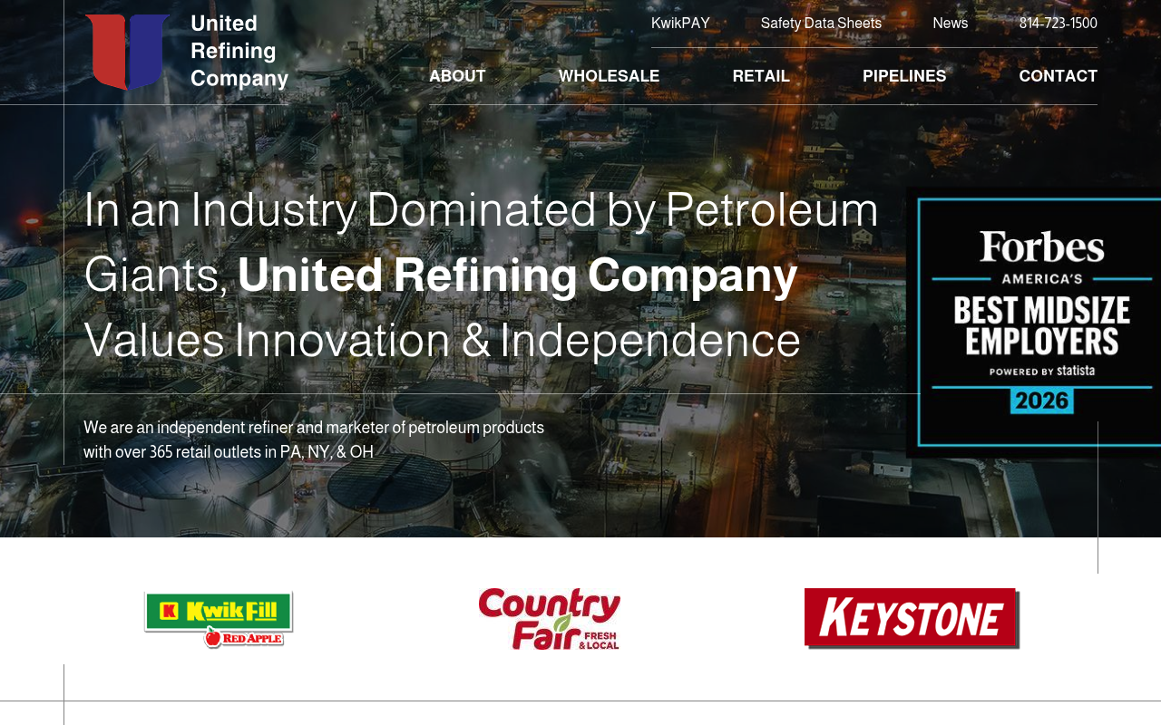 United Refining Company screenshot