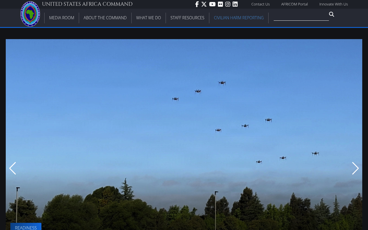 United States Africa Command screenshot