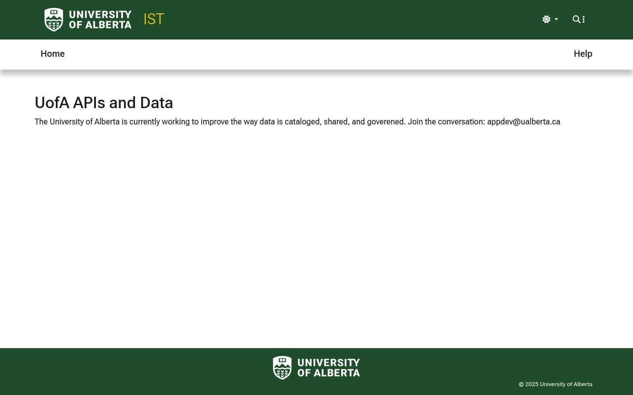 University of Alberta screenshot