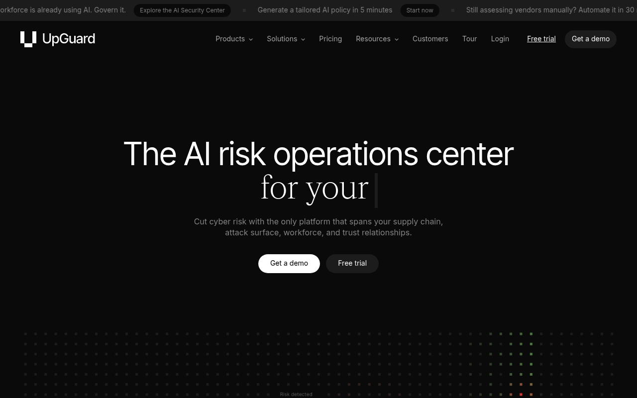 UpGuard screenshot