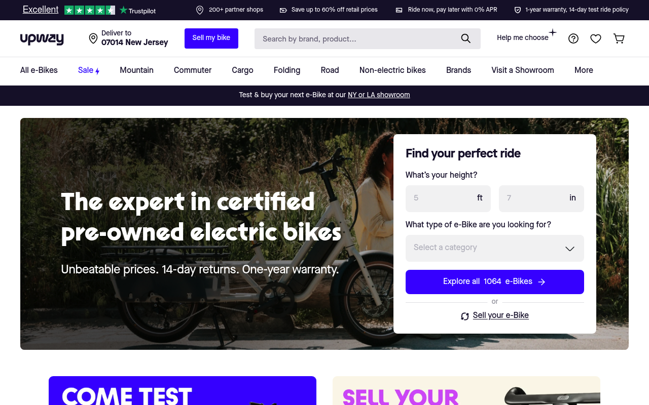Upway website screenshot