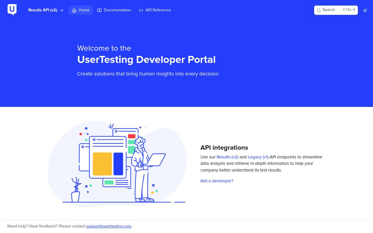UserTesting screenshot