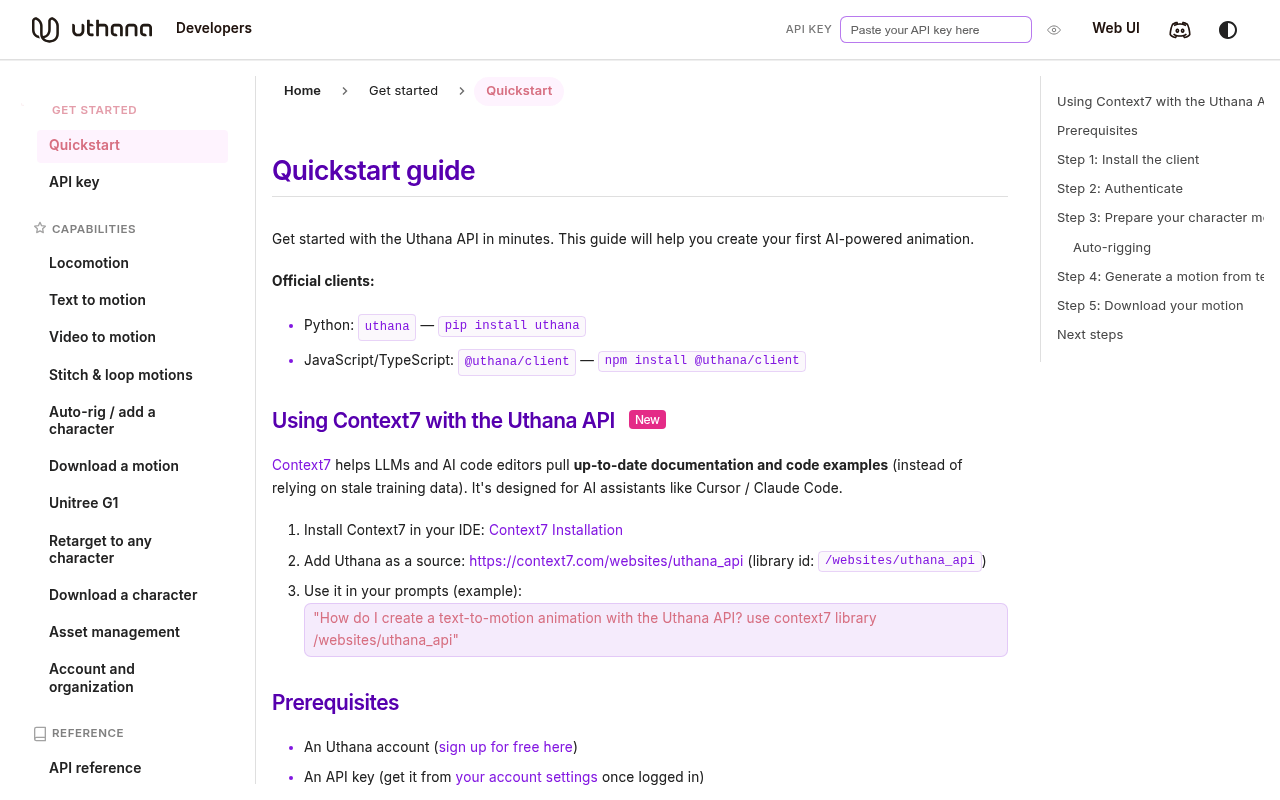 Uthana screenshot