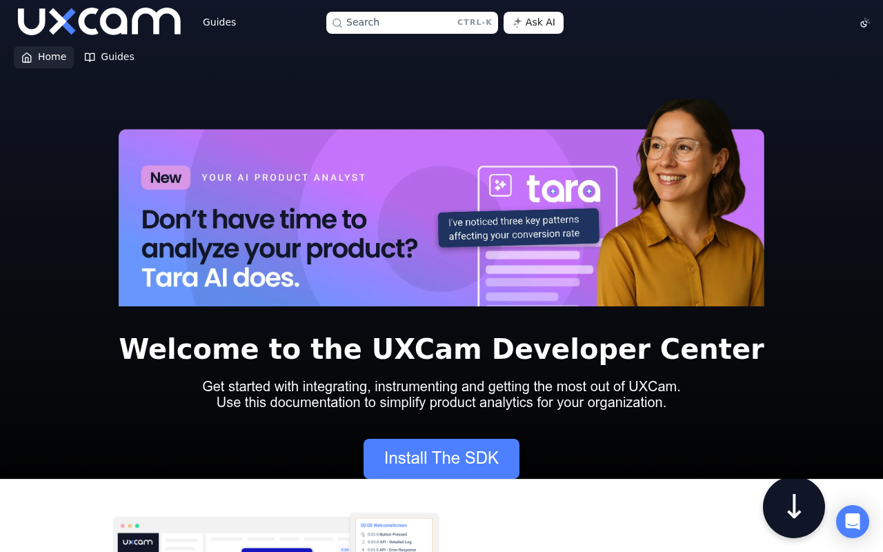 UXCam screenshot