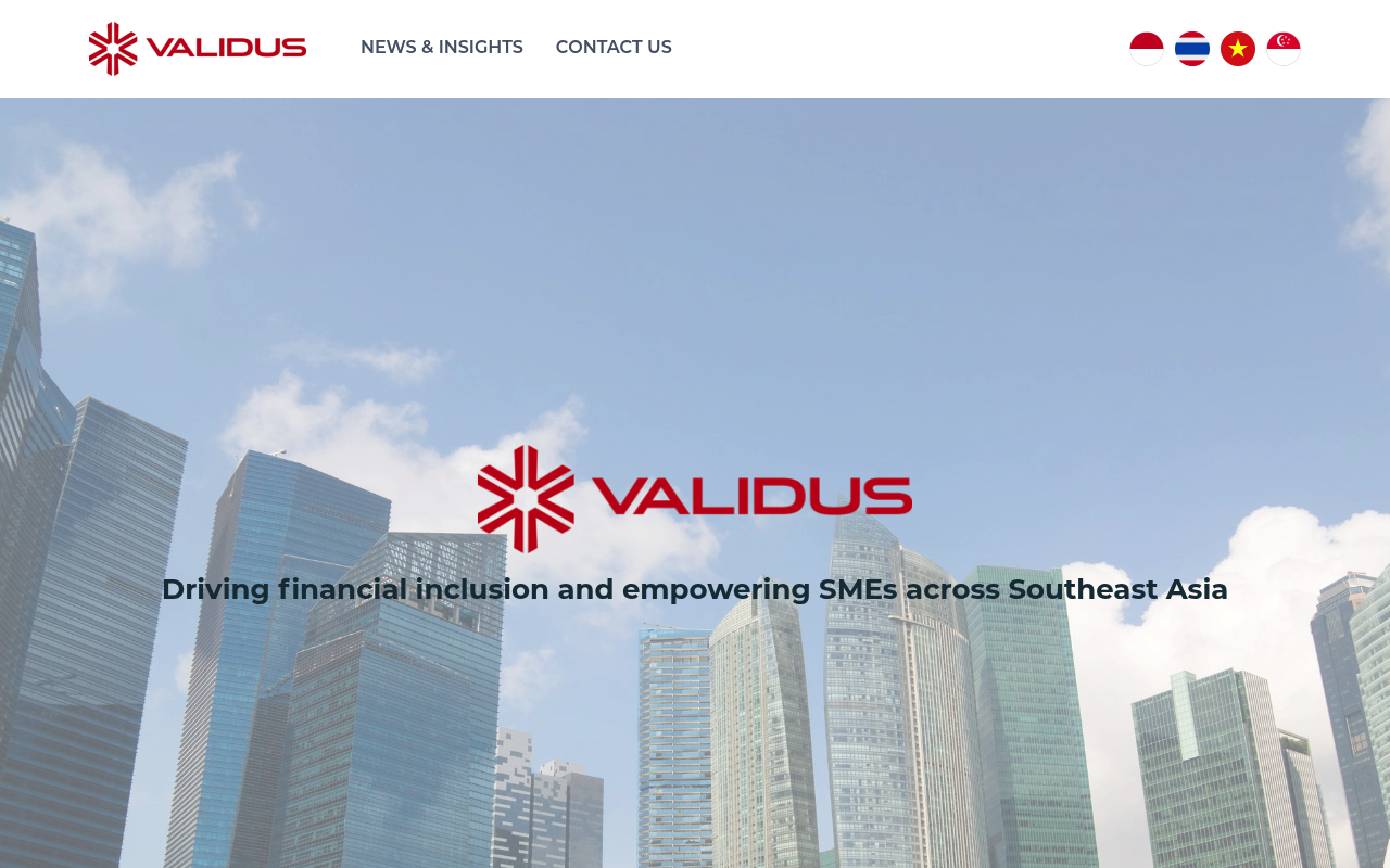 Validus Capital website screenshot