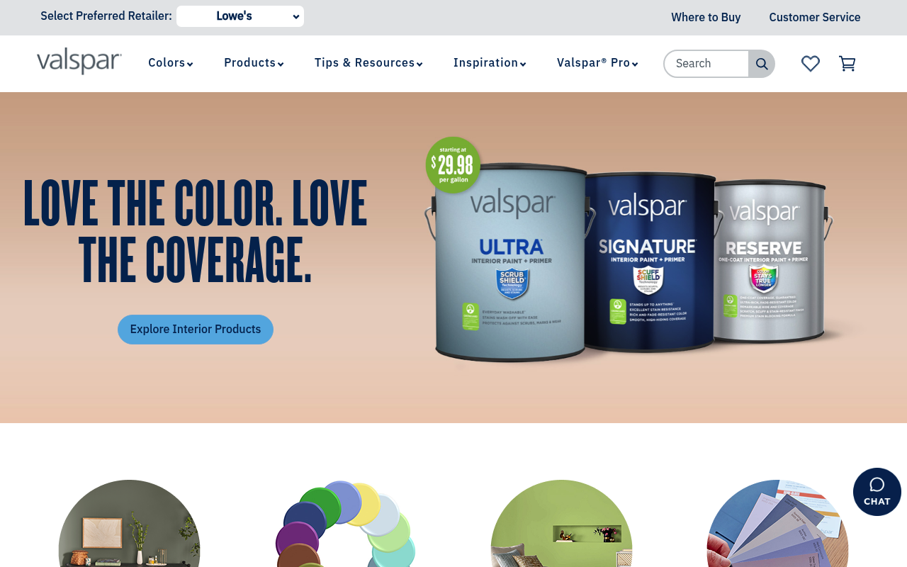 Valspar screenshot
