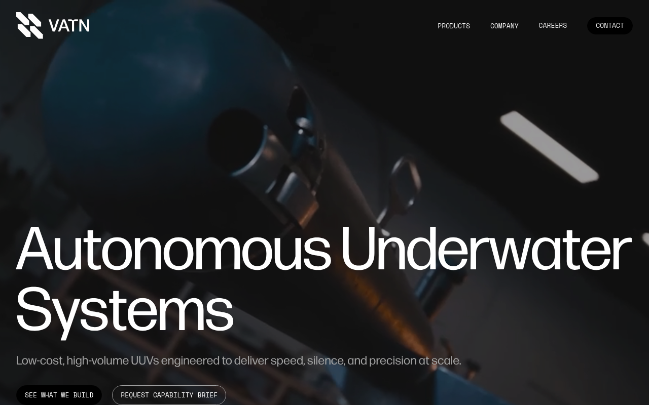 Vatn Systems website screenshot
