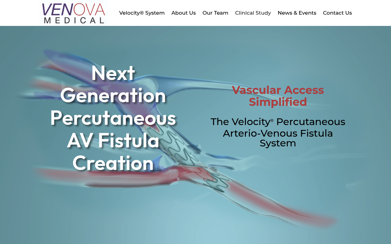 Venova Medical website screenshot