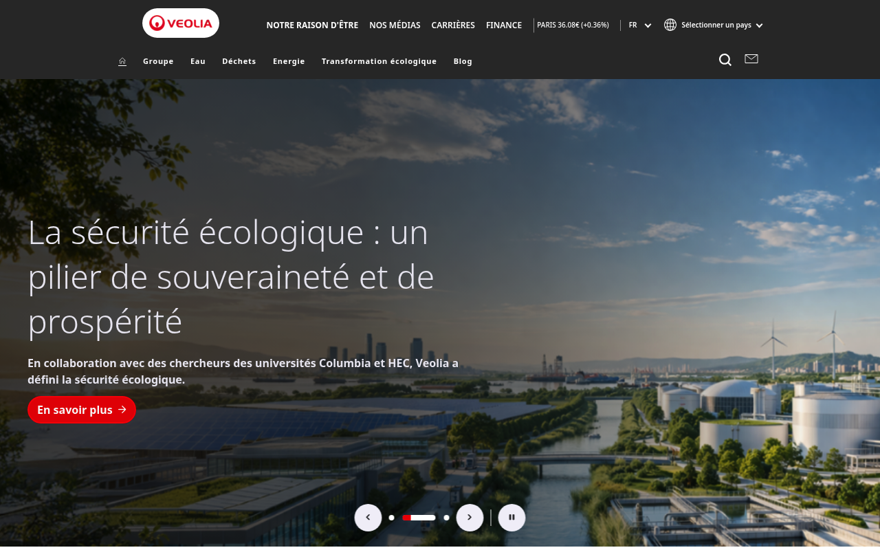 Veolia screenshot