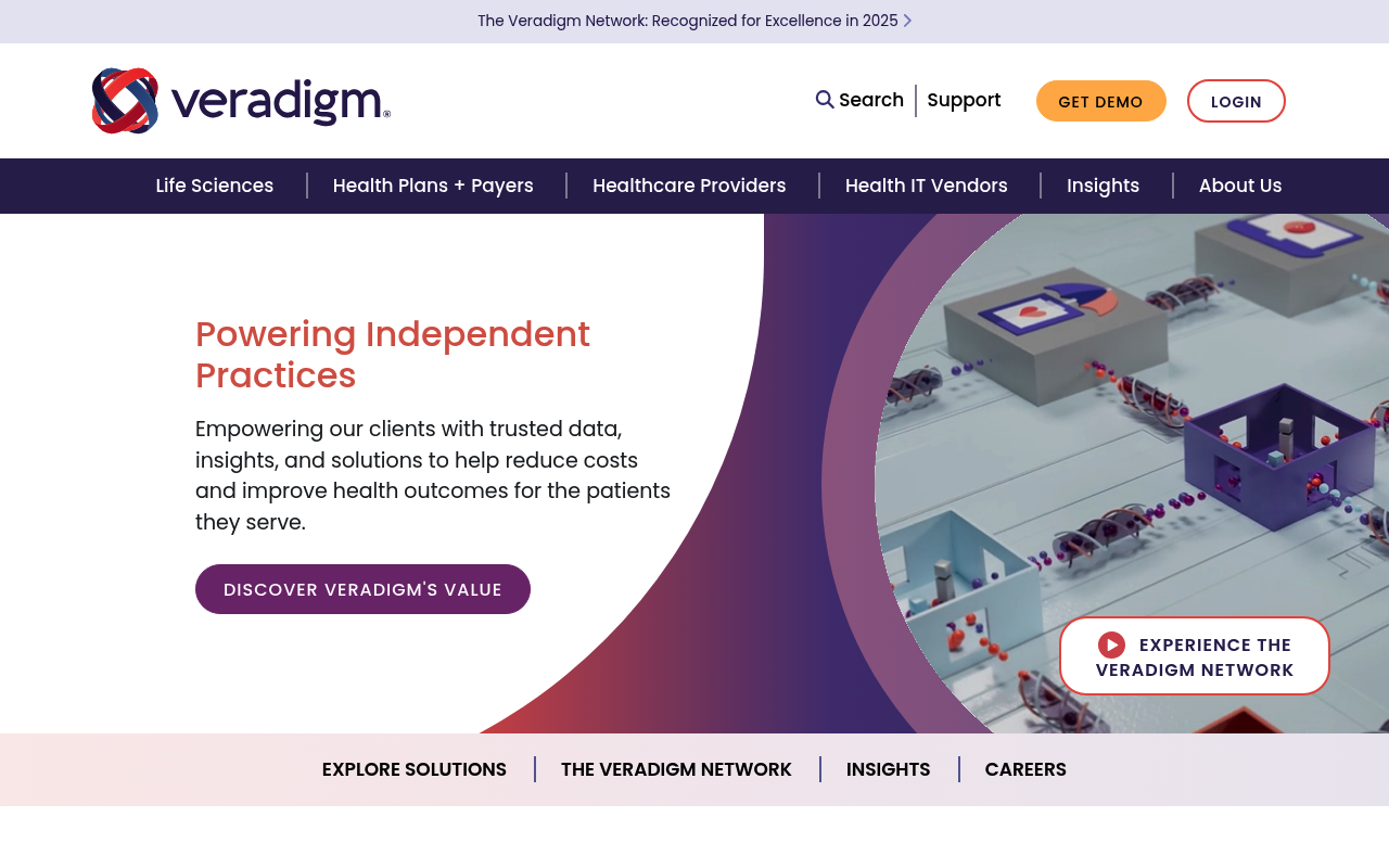 Veradigm (Allscripts) website screenshot