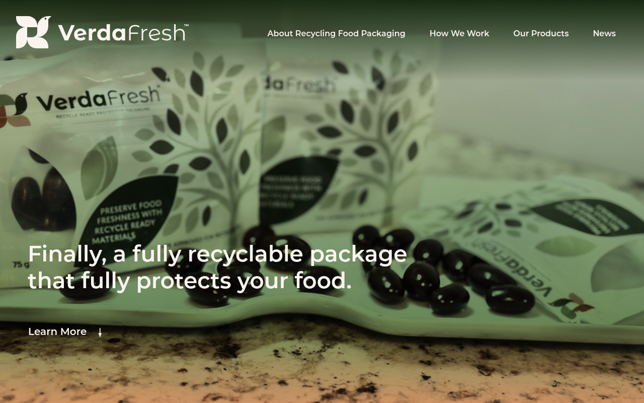 VerdaFresh website screenshot
