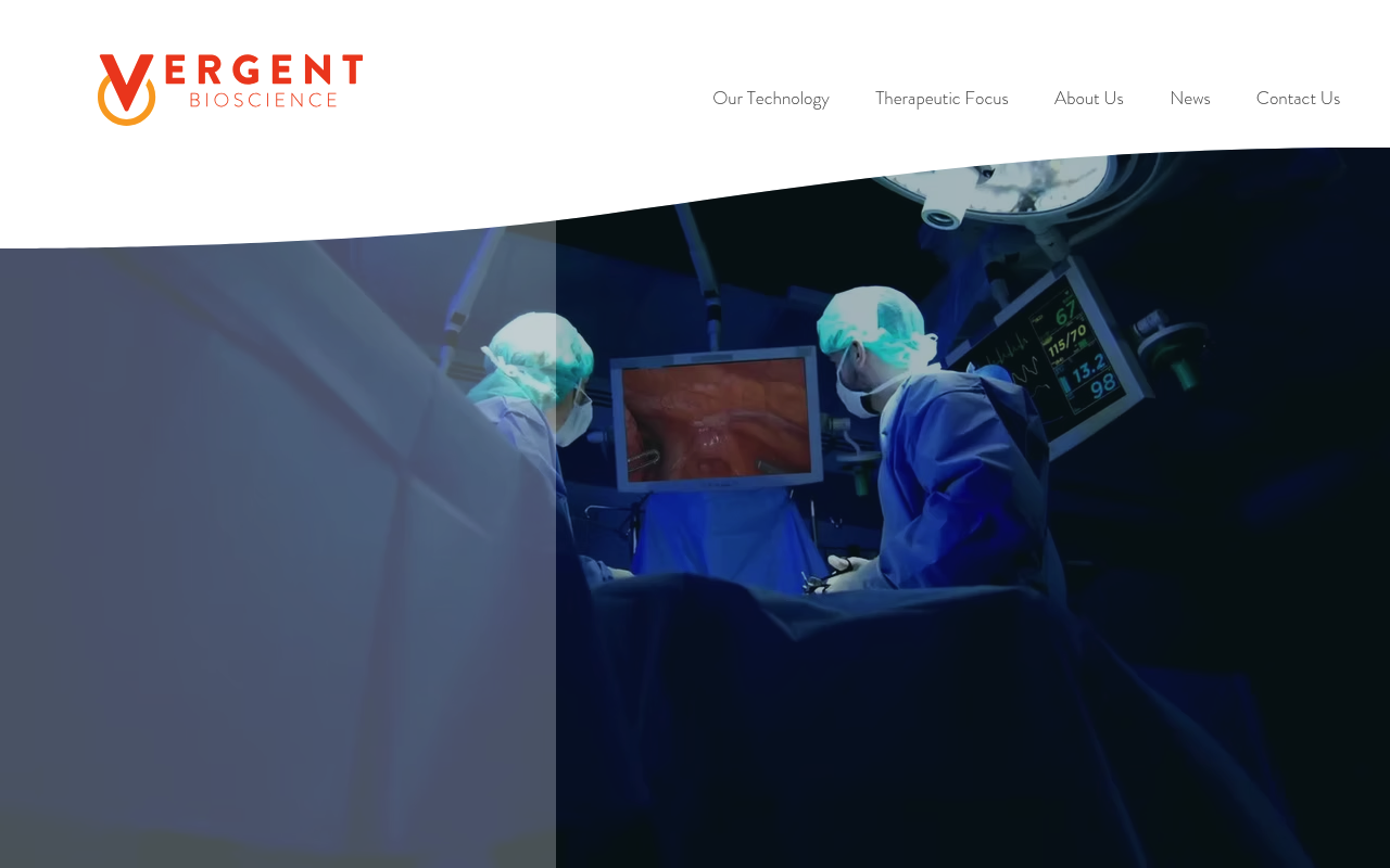 Vergent Bioscience website screenshot