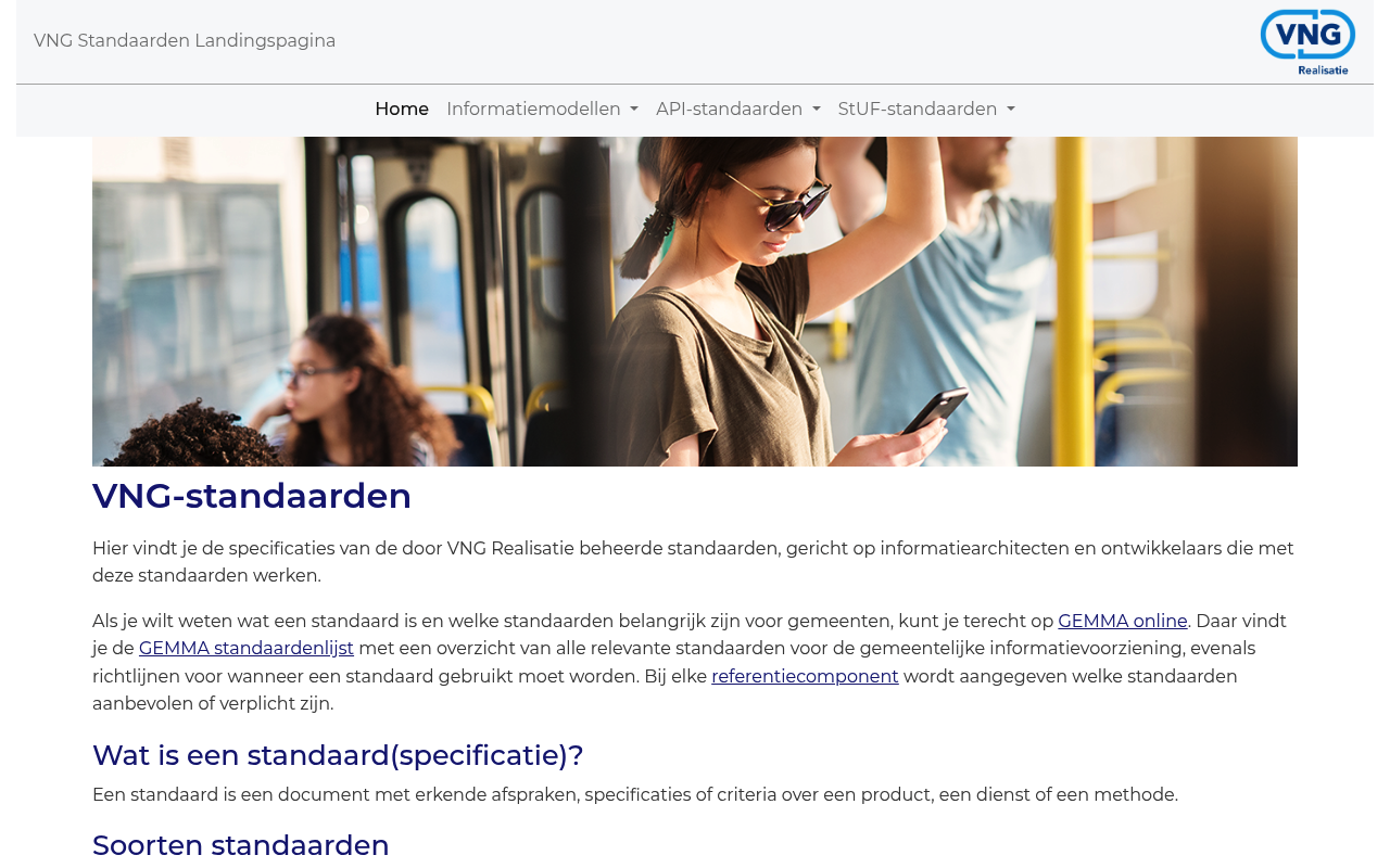 VNG Realisatie website screenshot