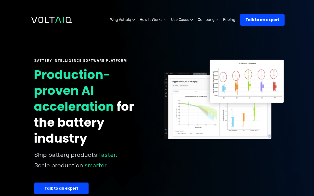 Voltaiq screenshot