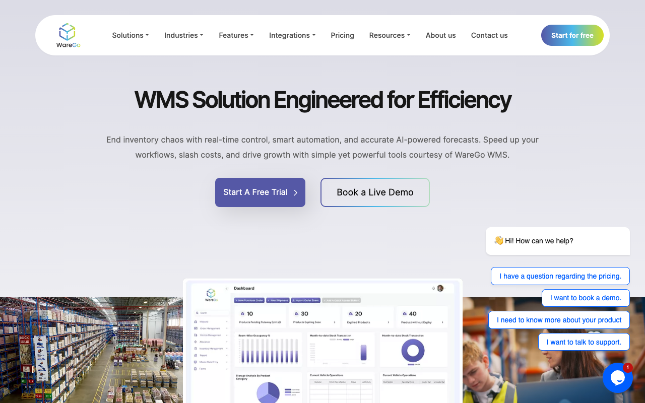 WareGo website screenshot