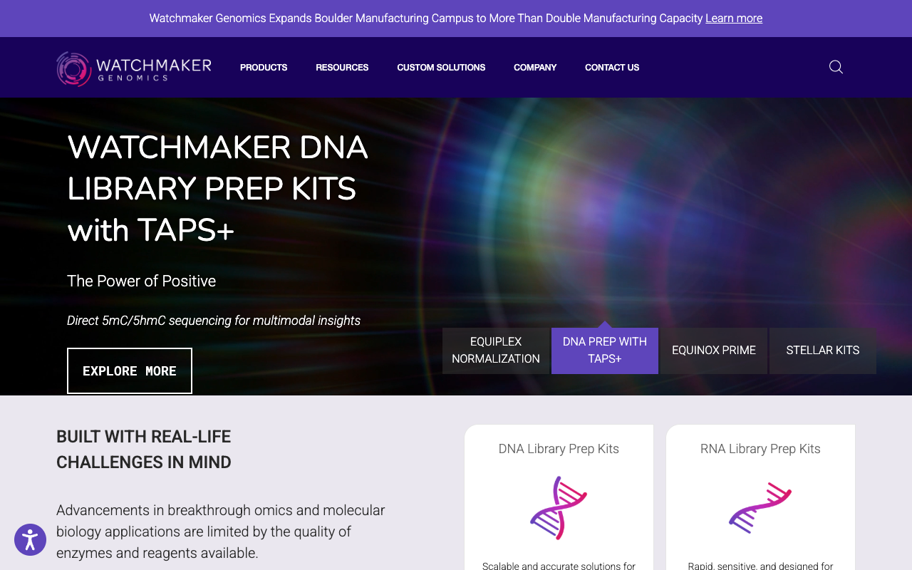 Watchmaker Genomics screenshot