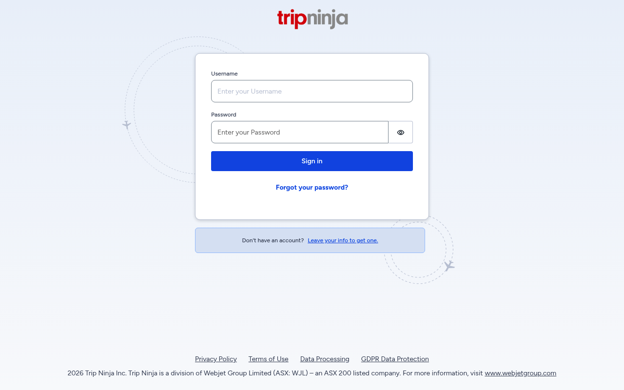 Webjet screenshot