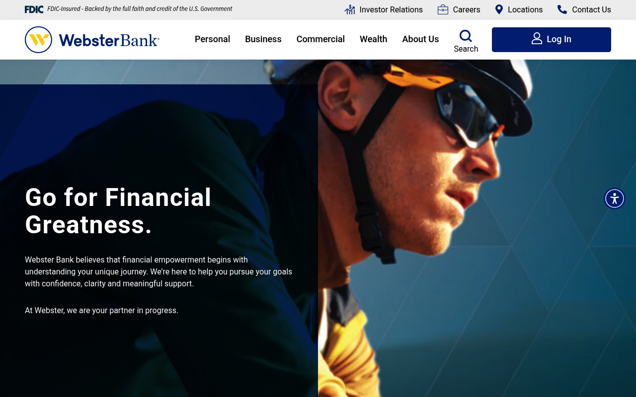 Webster Financial screenshot