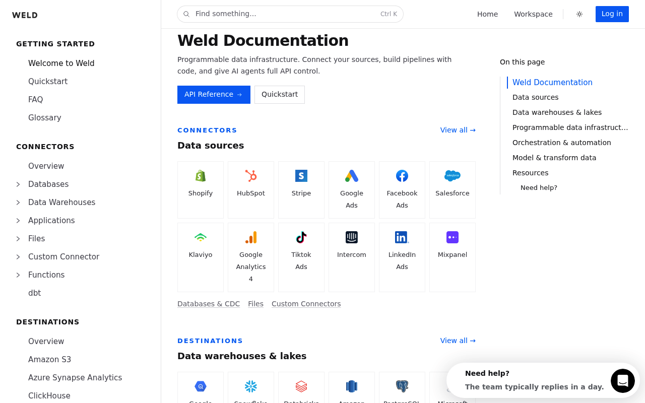 Weld screenshot