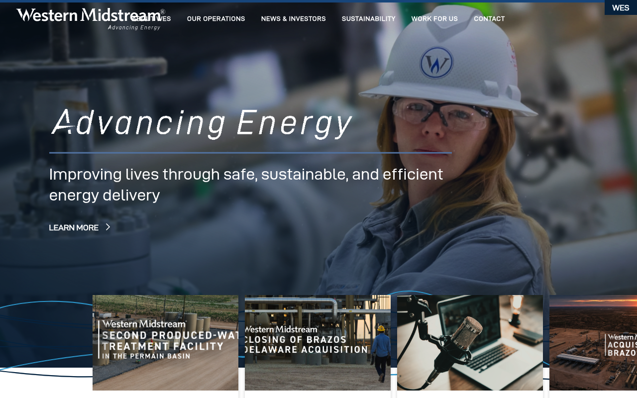Western Midstream Partners screenshot