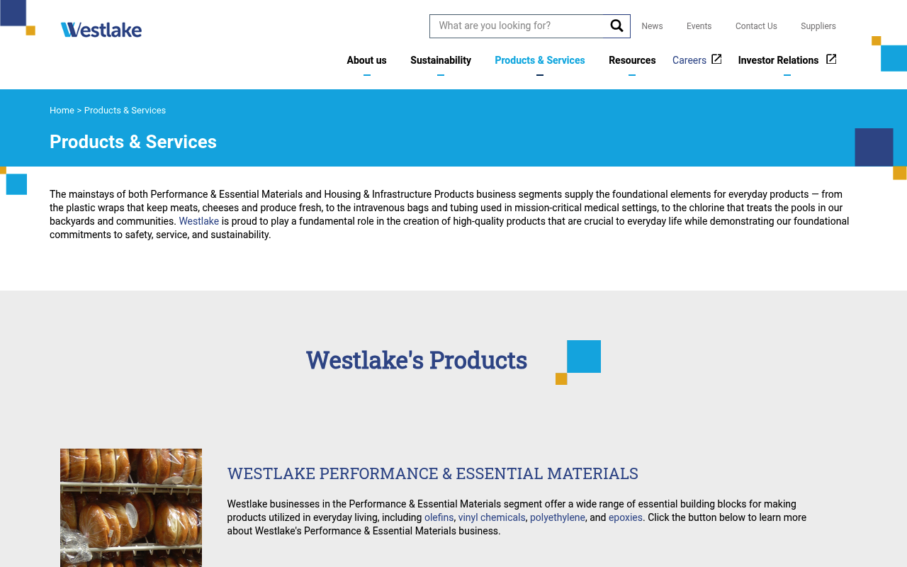 Westlake Chemical screenshot