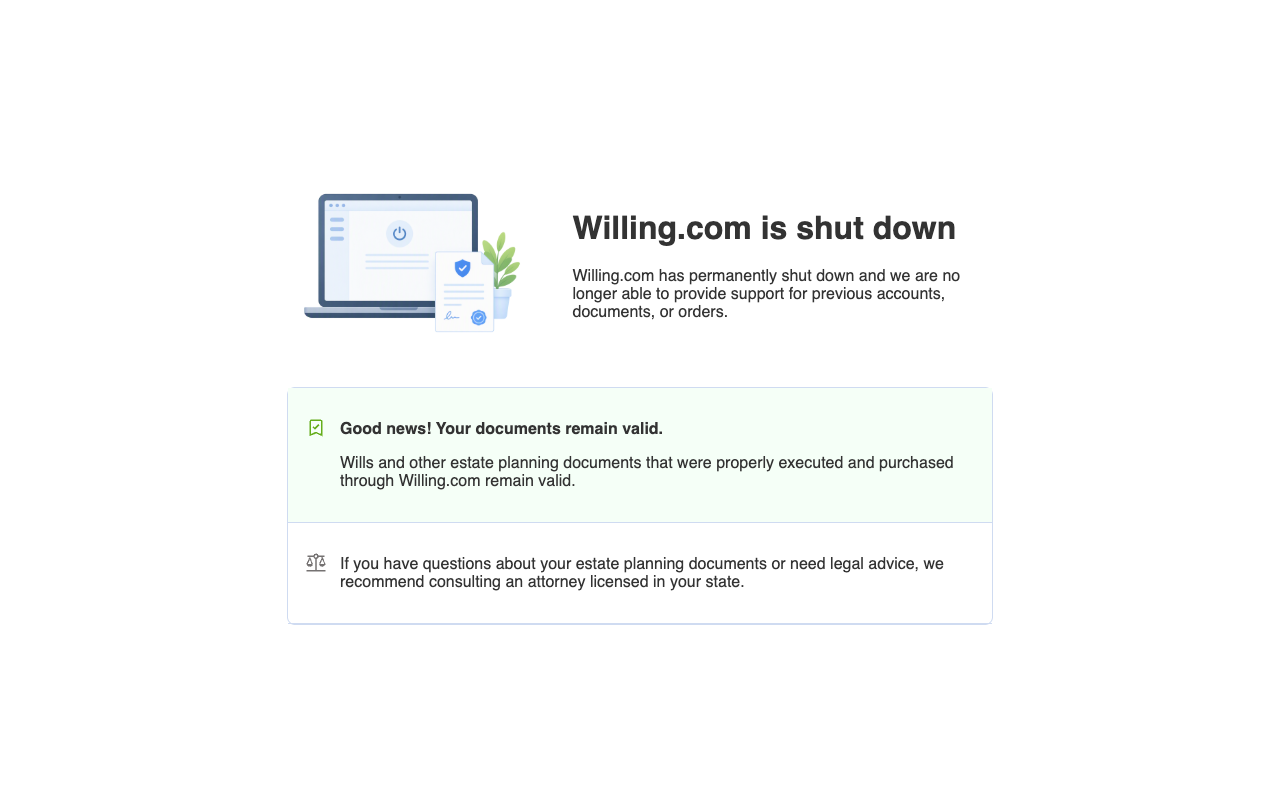 Willing screenshot