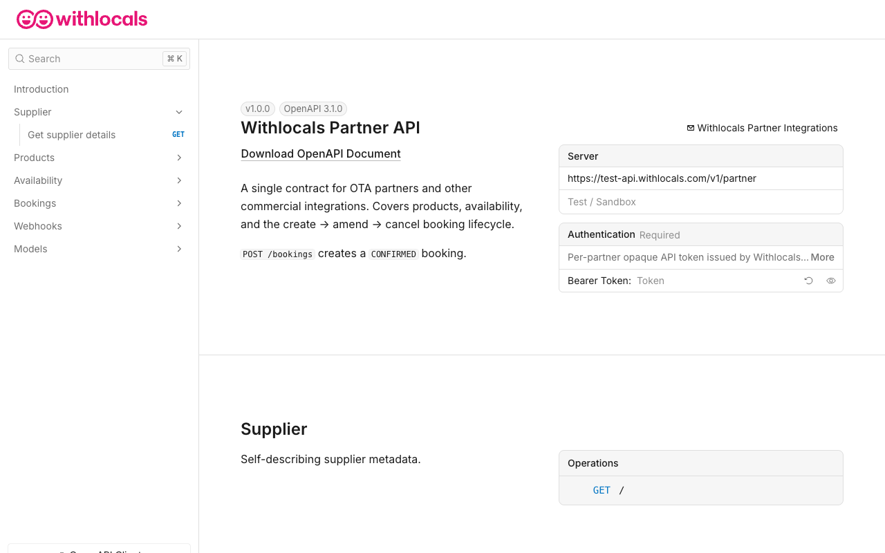 Withlocals website screenshot