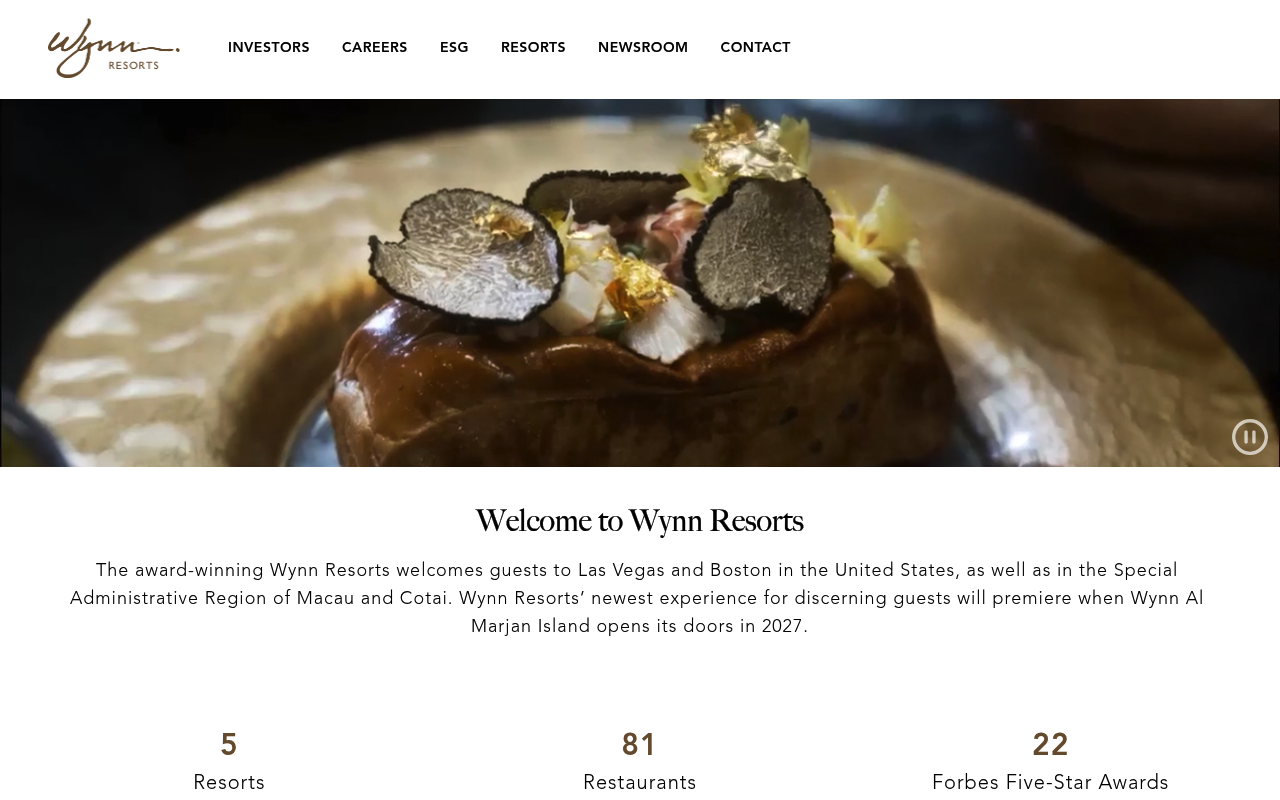 Wynn Resorts screenshot
