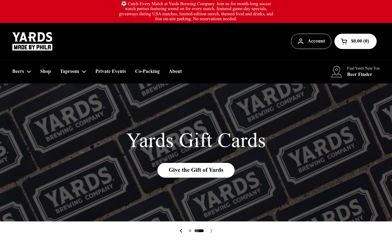 Yards Brewing screenshot