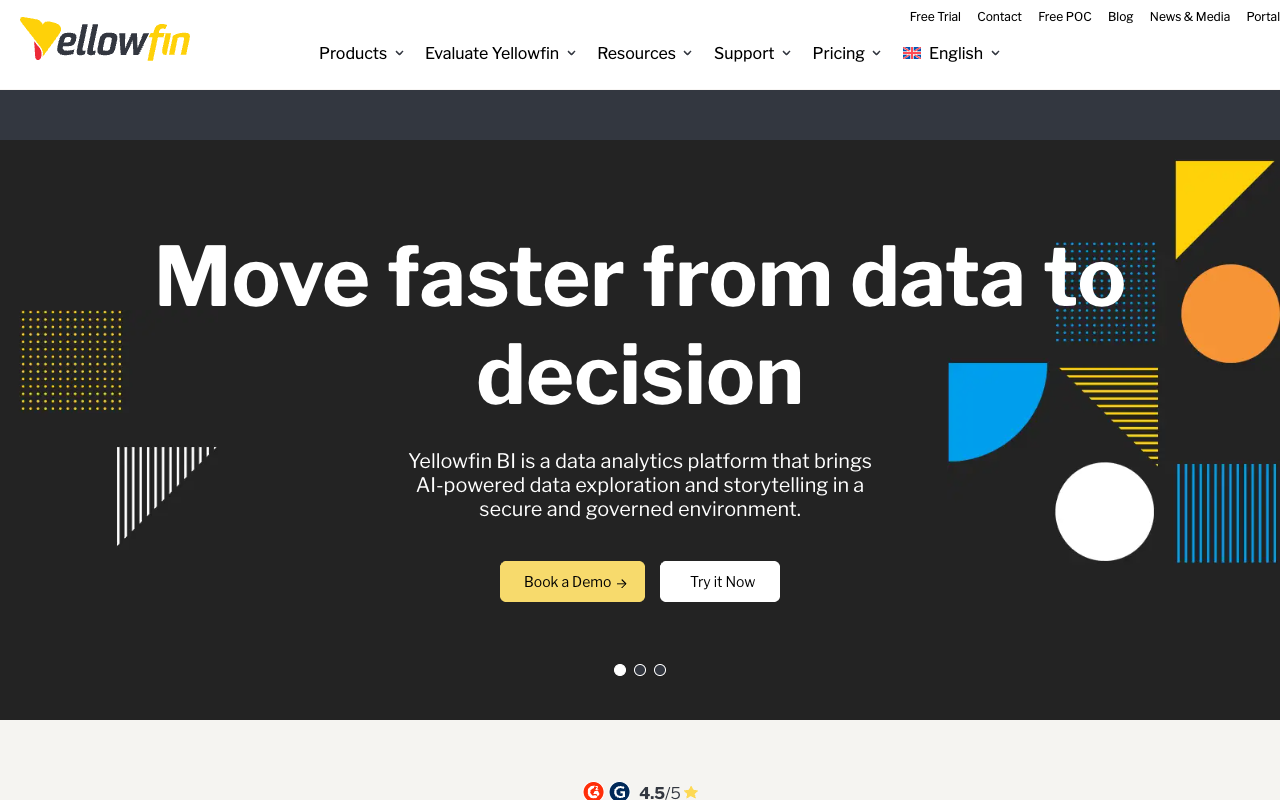 Yellowfin screenshot