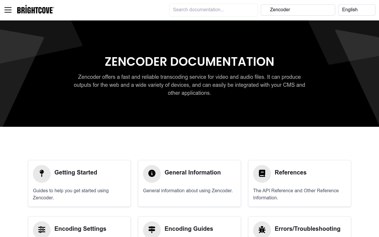 Zencoder screenshot