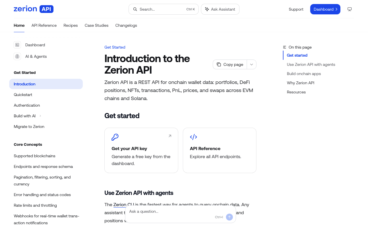 Zerion screenshot