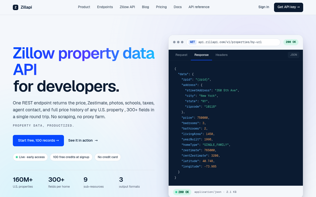 Zillapi screenshot
