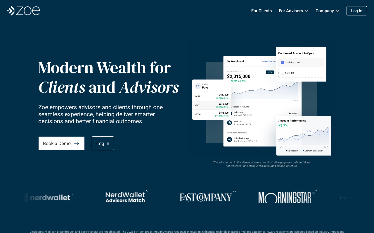 Zoe Financial screenshot