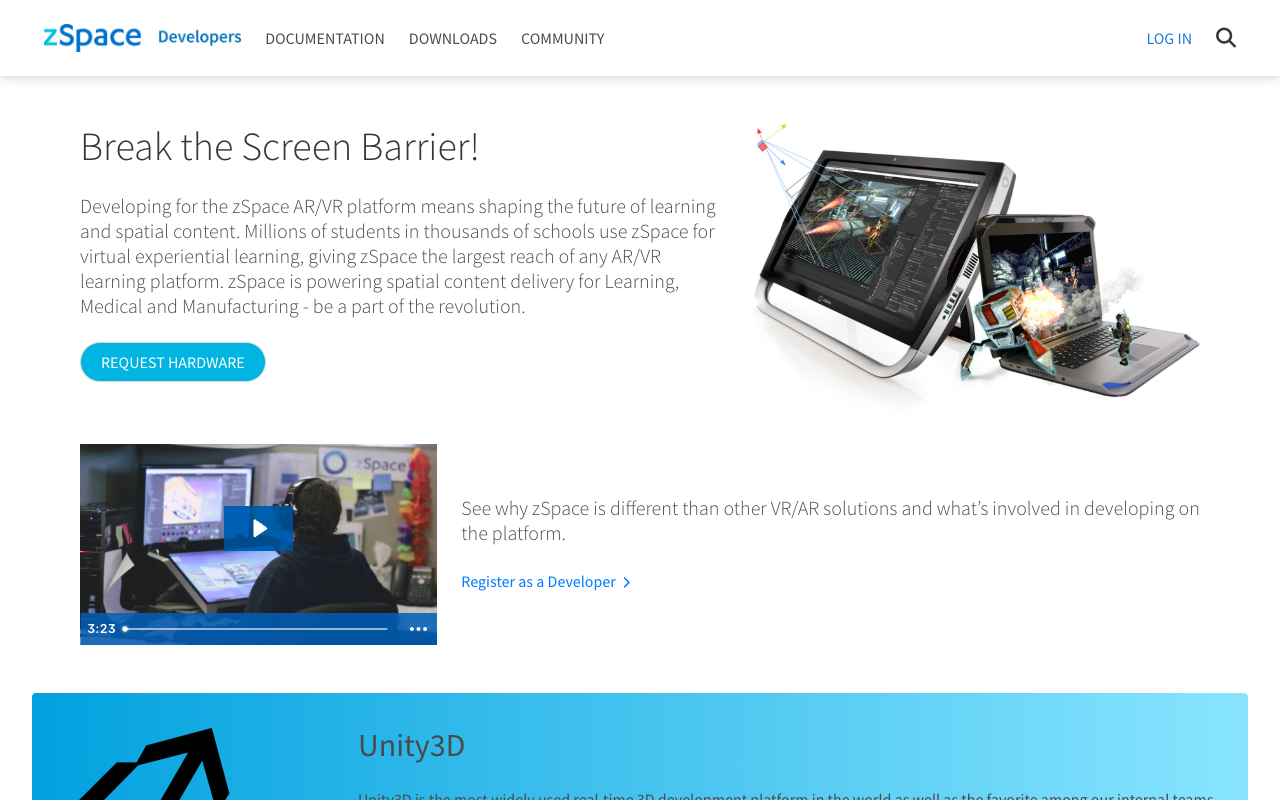 zSpace screenshot