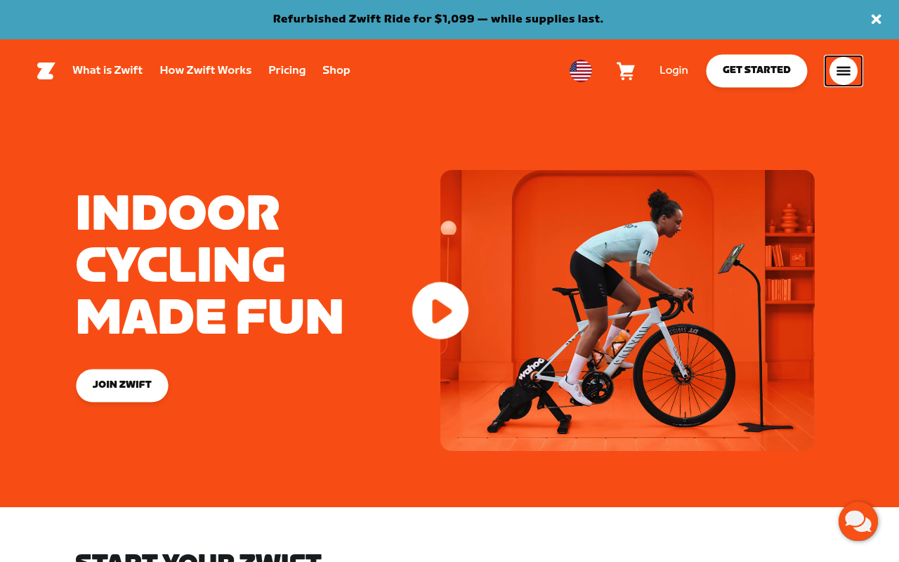 Zwift screenshot