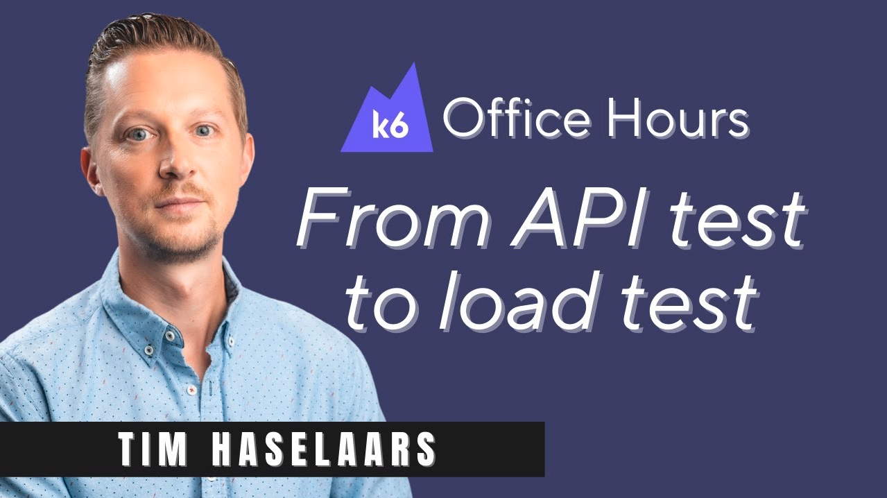 Postman for load testing using k6, with Tim Haselaars (k6 Office Hours #43)