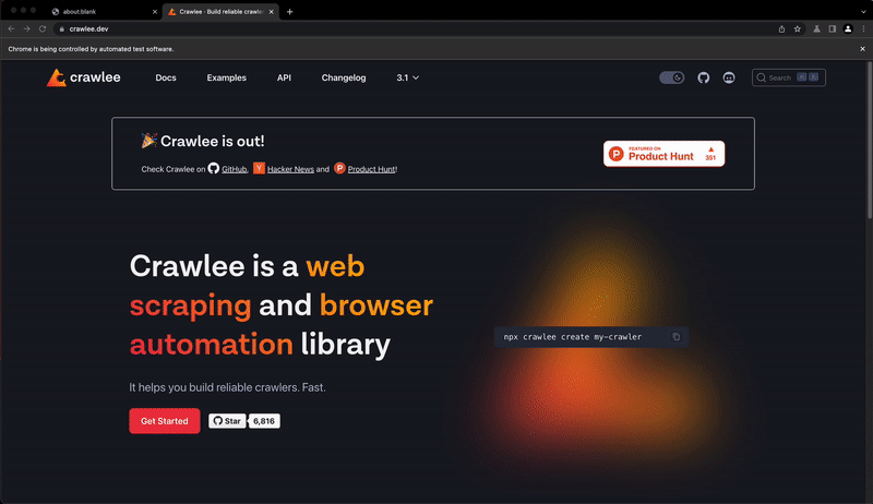 Crawlee 自动化示例