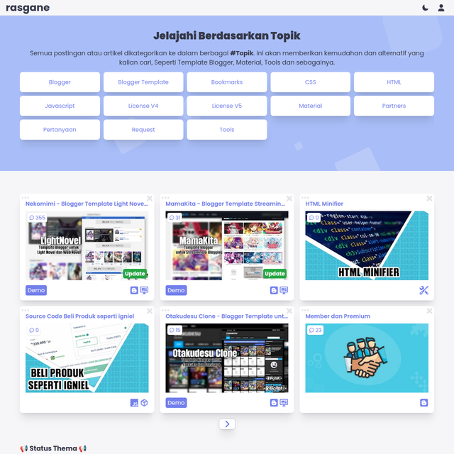 Rasgane Blogger Template