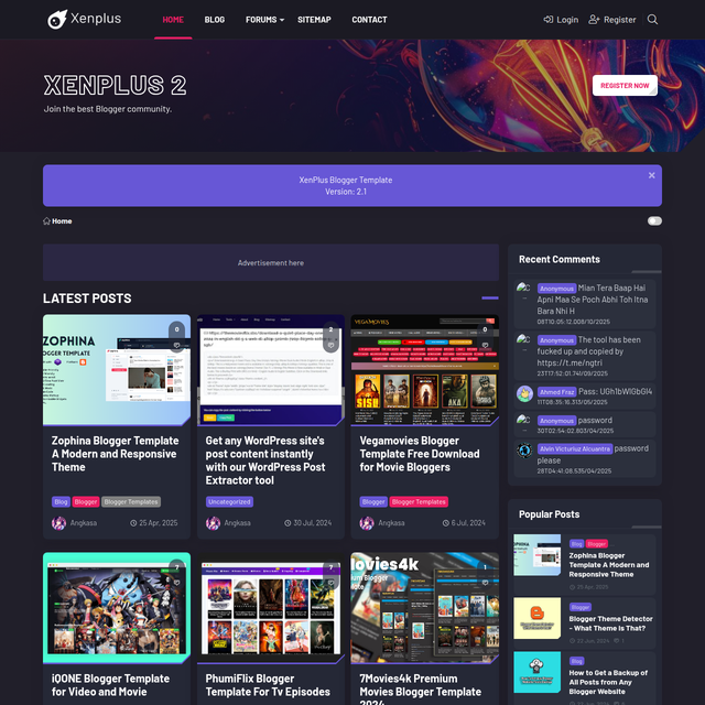 XenPlus Blogger Template