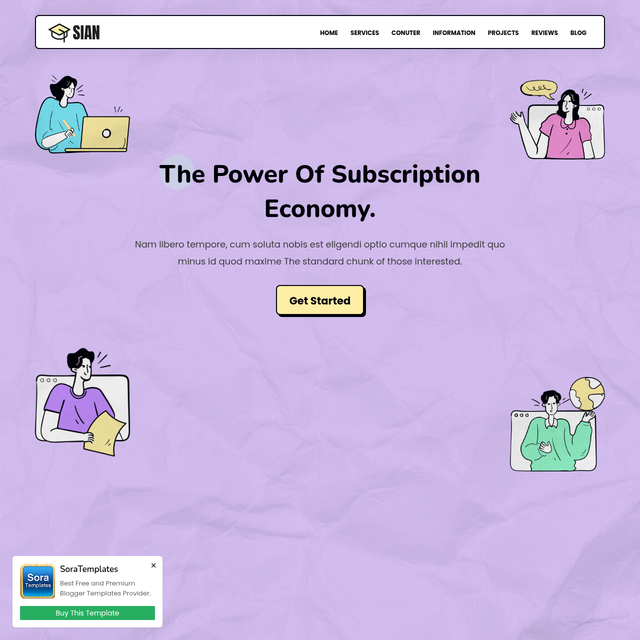 Sian Blogger Template