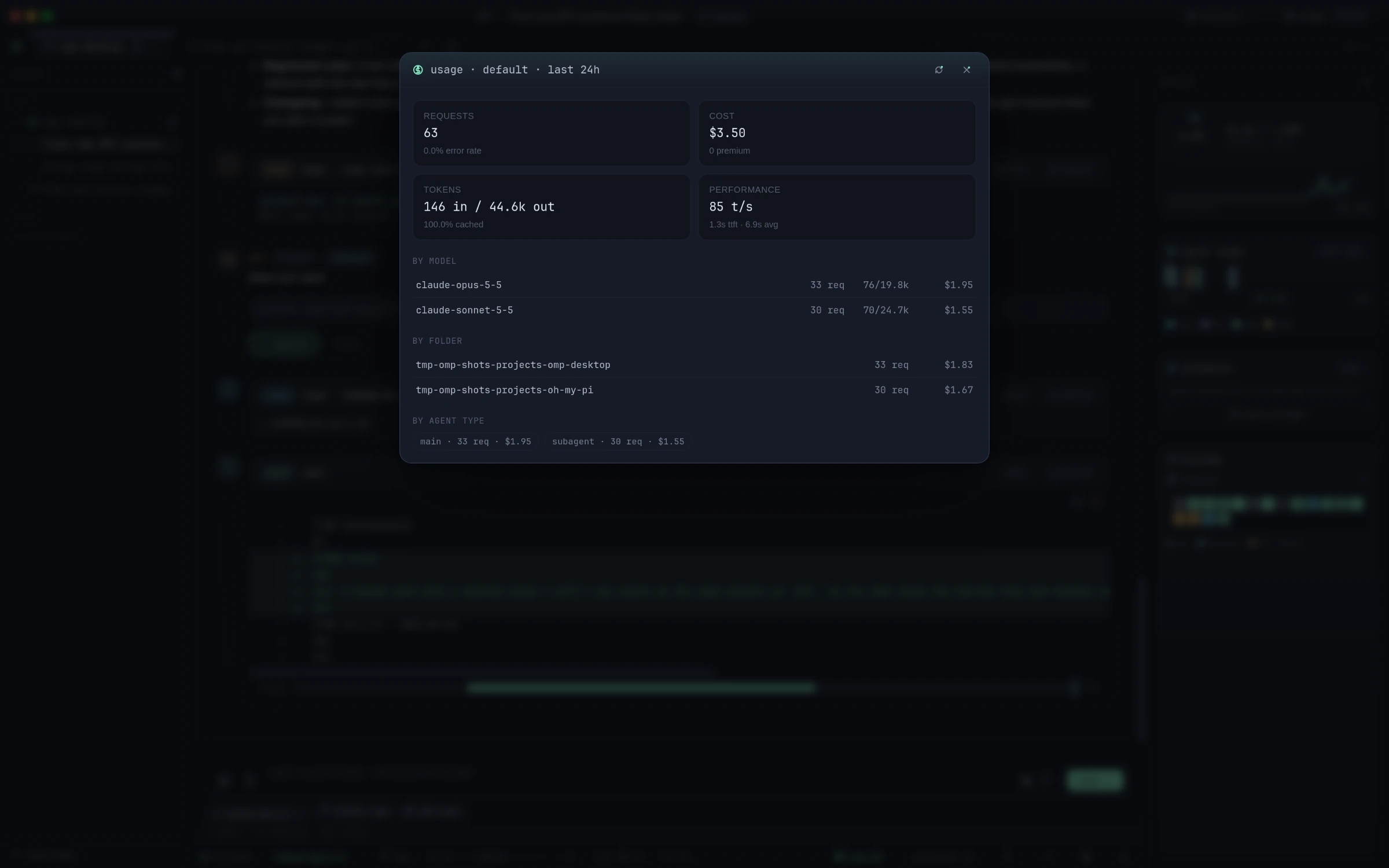 Usage statistics