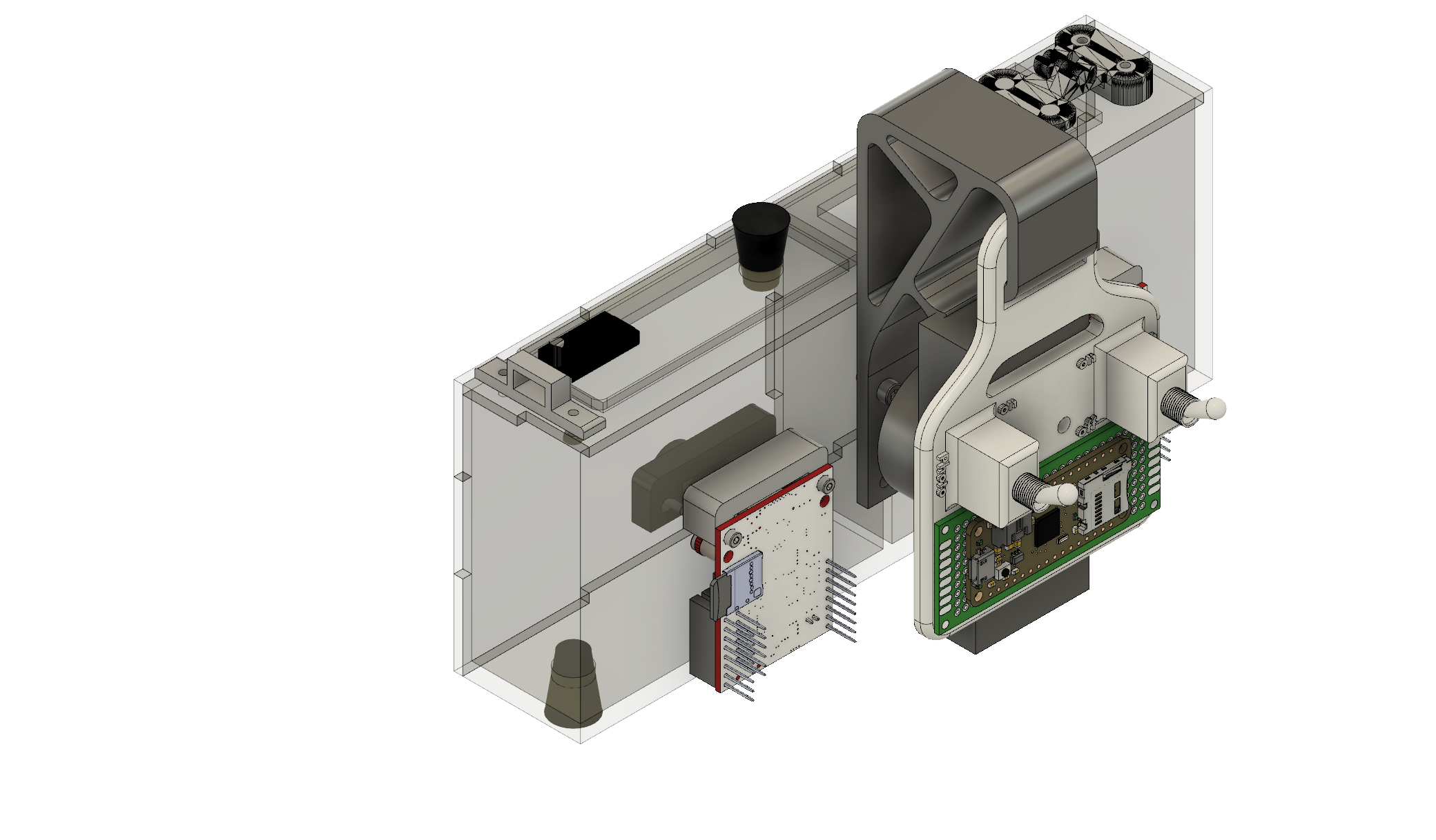 Rear view of entire CAD design