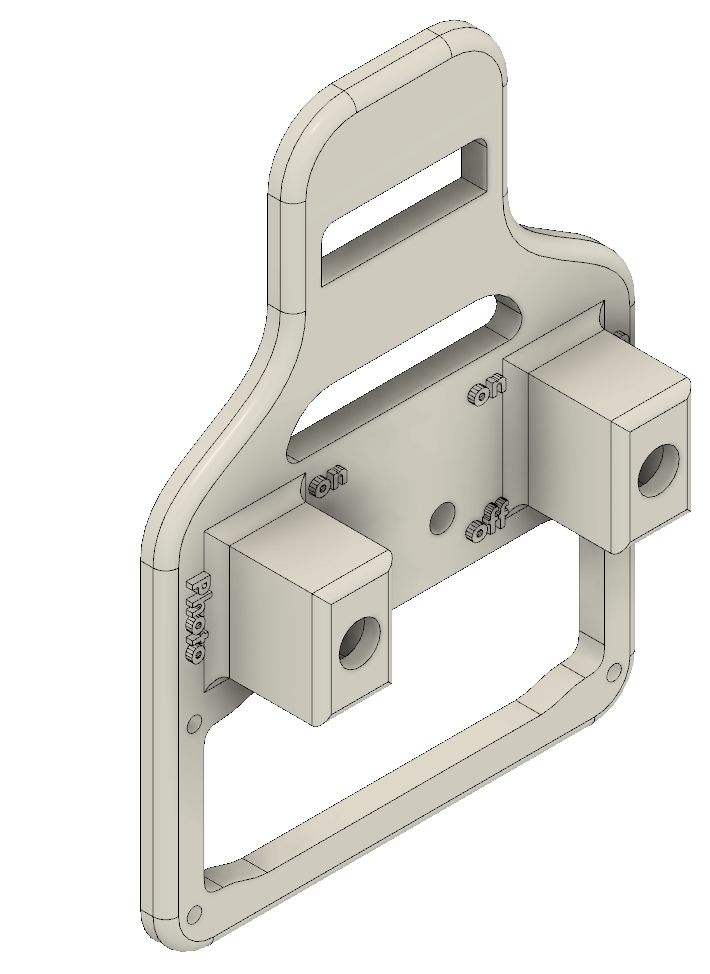 CAD design of the gimbal mount