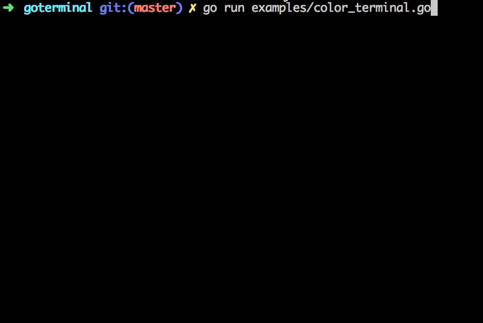 Colored terminal, updating text