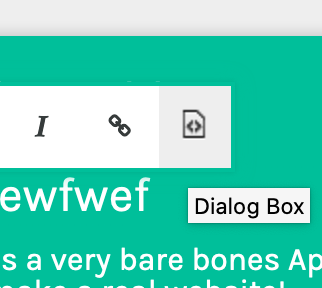 Dialog box icon