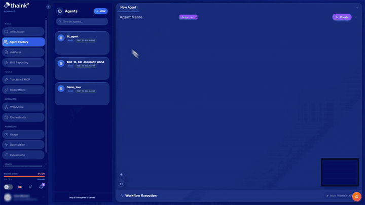Creating an agent in the Agent Factory