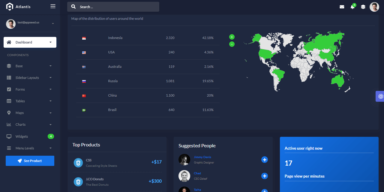 Django Atlantis Lite - Template project provided by AppSeed.