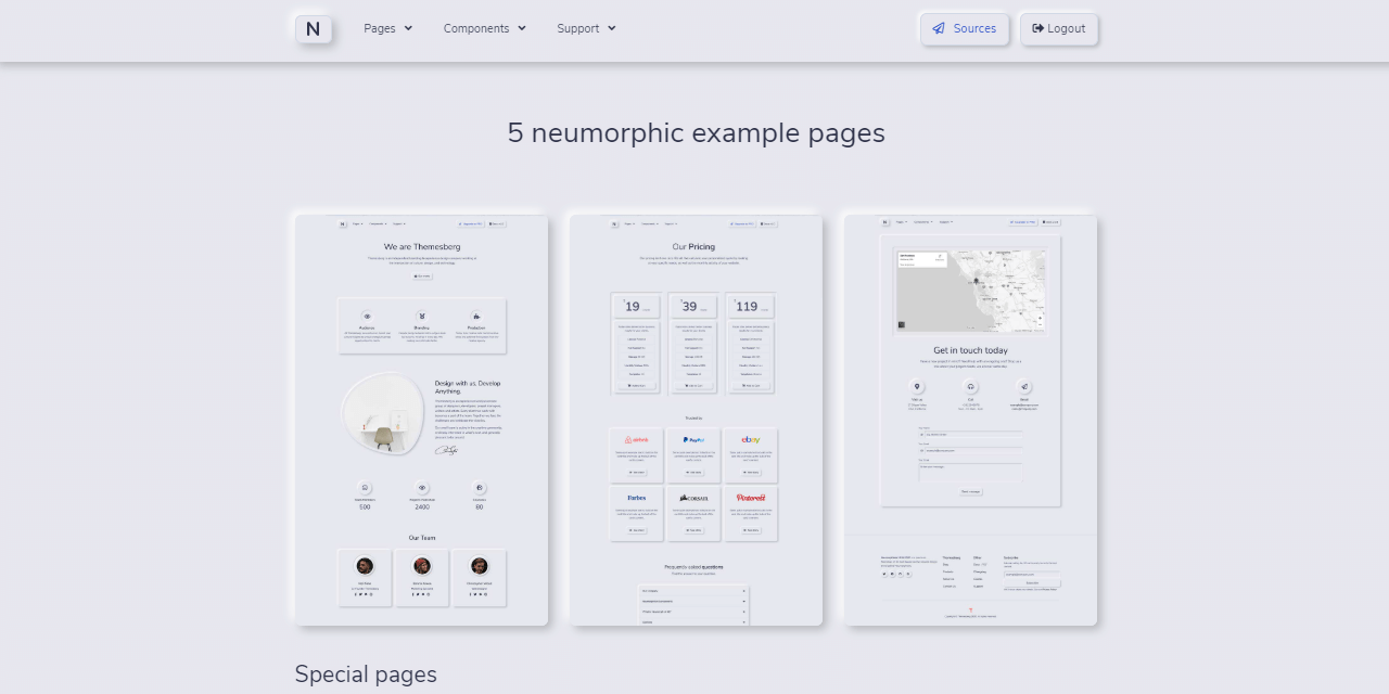 Django Neumorphism UI Kit - Template project provided by AppSeed.